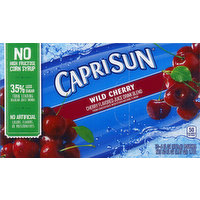 Capri Sun Juice Drink Blend, Wild Cherry, 10 Each