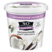 So Delicious Dairy Free Yogurt Alternative, Coconutmilk, Unsweetened Vanilla, 24 Ounce