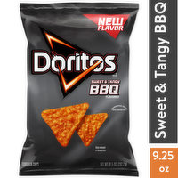 Doritos Tortilla Chips, Sweet & Tangy, BBQ Flavored, 9.25 Ounce