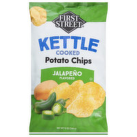 First Street Potato Chips, Jalapeno Flavored, 12 Ounce