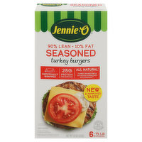 Jennie-O Turkey Burgers, Seasoned, 2 Pound