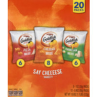 Goldfish Baked Snack Crackers, Say Cheese Variety, 20 Packs, 20 Each