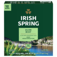 Irish Spring Deodorant Bar Soap , 12 Each