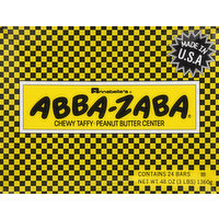 ABBA-ZABA Taffy, Peanut Butter Center, Chewy, 24 Each