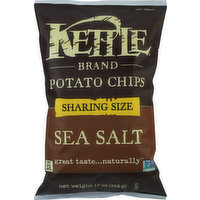 Kettle Brand Potato Chips, Sea Salt, Sharing Size, 13 Ounce