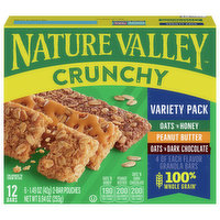 Nature Valley Granola Bars, Crunchy, Variety Pack, 6 Each