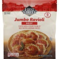 FIRST STREET Ravioli, Beef, Jumbo, 40 Ounce