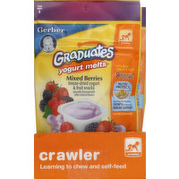 Gerber Yogurt Melts, Crawler, Mixed Berries, 7 Each