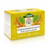 Tadin Tea Bag Lemon Ginger Blend Nat, 24 Each