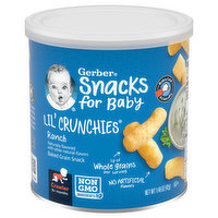 Gerber Baked Grain Snack, Ranch, Lil' Crunchies, Crawler (8+ Months), 1.48 Ounce
