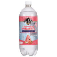 First Street Sparkling Water, Strawberry Watermelon, 33.8 Ounce