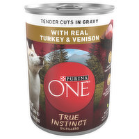 Purina One Dog Food, Tender Cuts in Gravy with Real Turkey & Venison, Adult, 13 Ounce