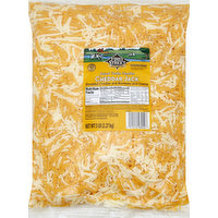 First Street Cheese, Cheddar Jack, Natural Feather Shredded, 5 Pound