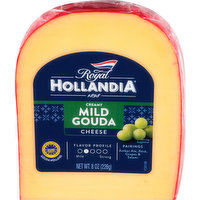 Royal Hollandia Cheese, Mild Gouda, Creamy, 8 Ounce