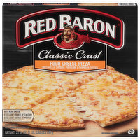 Red Baron Pizza, Four Cheese, Classic Crust, 21.06 Ounce