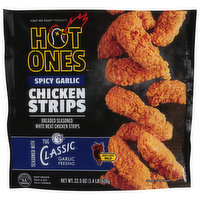 Hot Ones Chicken Strips, Spicy Garlic, Mild, 22.5 Ounce