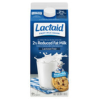 Lactaid Milk, 2% Reduced Fat, Lactose Free, 0.5 Gallon