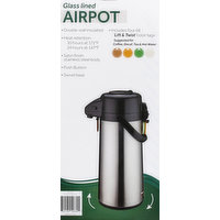 Winware Airpot, Glass Lined, 2.2 Liters, 74 Ounce