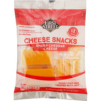 First Street Cheese Snacks, Sharp Cheddar Cheese, 12 Each