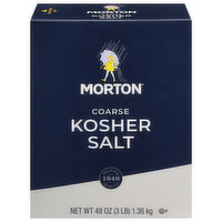 Morton Kosher Salt, Coarse, 3 Pound