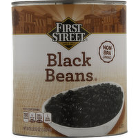 First Street Black Beans, 108 Ounce