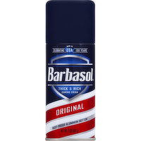 Barbasol Shaving Cream, Thick & Rich, Original, 7 Ounce