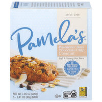 Pamela's Oat Bars, Soft & Chewy, Chocolate Chip Coconut, 5 Each