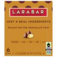 Larabar Fruit & Nut Bar, Peanut Butter Chocolate Chip, 6 Each