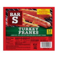 Bar S Turkey Franks, 12 Ounce