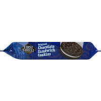 First Street Cookies, Sandwich, Original Chocolate, 14.3 Ounce