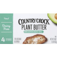 Country Crock Plant Butter, Avocado Oil, Sticks, 16 Ounce
