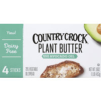 COUNTRY CROCK Plant Butter, Avocado Oil, Sticks, 4 Each