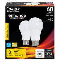 A19 60W Eq White Dimmable LED, 1 Each