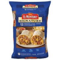 El Monterey Burritos, Shredded Steak, Cheese & Rice, 12 Each