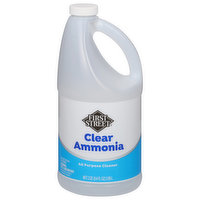 First Street All Purpose Cleaner, Clear Ammonia, 64 Ounce
