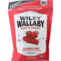 Wiley Wallaby Licorice, Classic Red, Soft & Chewy, Family Size!, 24 Ounce