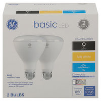 GE Light Bulbs, LED, Soft White, 8 Watts, 2 Pack, 2 Each