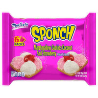 Marinela Marinela Sponch Marshmallow Cookies with Coconut and Strawberry, 6 count, 9.54 oz, 9.54 Ounce