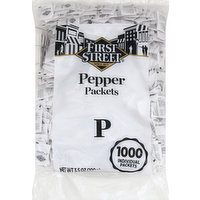 First Street Pepper, Packets, 1000 Each