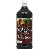 First Street Liquid Smoke, Hickory Flavored, 32 Ounce