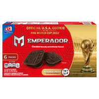 Emperador Sandwich Cookies, Chocolate, 6 Pack, 6 Each