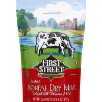 First Street Dry Milk, Nonfat, Instant, 25.6 Ounce