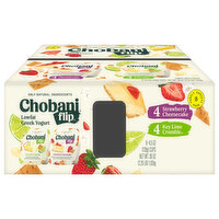 Chobani Yogurt, Greek, Strawberry Cheesecake/Key Lime Crumble, Family Variety 8 Pack, 36 Ounce