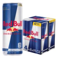 Red Bull Energy Drink, 4 Pack, 4 Each