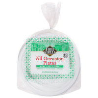 First Street All Occasion Plates, Heavy Duty Fiber, 44 Each