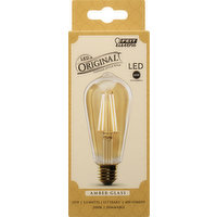 Feit Electric Light Bulb, LED, Amber Glass, 5.5 Watts, 1 Each