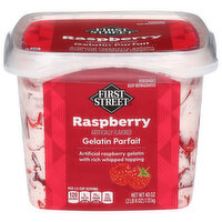 First Street Gelatin Parfait, Raspberry, 40 Ounce