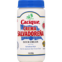 Cacique Sour Cream, Salvadoran Style, 15 Ounce