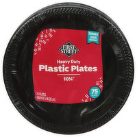 First Street Plates, Plastic, Heavy Duty, 75 Each