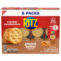 Ritz Cracker Sandwiches, Peanut Butter, 8 Packs, 8 Each